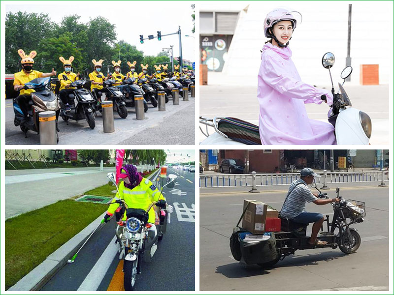 二輪電動(dòng)車廣泛應(yīng)用環(huán)衛(wèi)清潔、快遞物流、餐飲外送行業(yè)